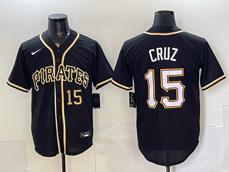 Men Pittsburgh Pirates #15 Cruz black Game 2026 Nike MLB Jersey 0528005->pittsburgh pirates->MLB Jersey